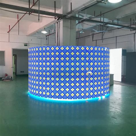 1SQM RGB P3.91 indoor Curved Led Screen With 500x500mm Led Panels Led Video Wall For Church ...