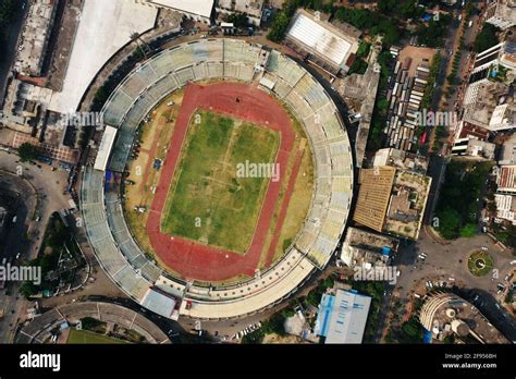 Dhaka, Bangladesh - April 06, 2021: Bangabandhu National Stadium is the ...