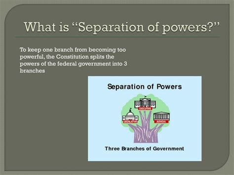 PPT - Separation of Powers PowerPoint Presentation, free download - ID ...