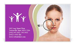 Skin Treatment Business Card Template & Design ID 0000019311 - SmileTemplates.com