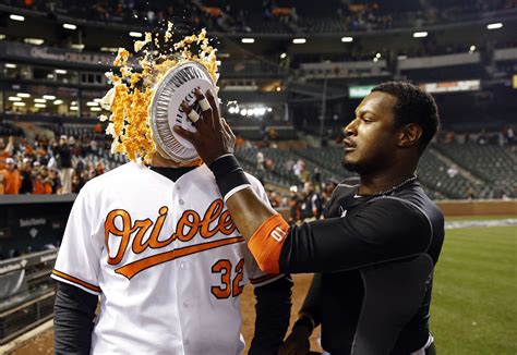 Adam Jones resurrects Orioles' pie celebration on Opening Day, pleads ...