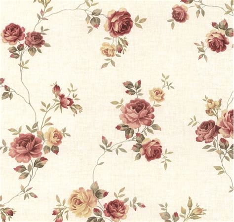 Rust Red Victorian Rose Floral Wallpaper Vintage Gold - Etsy Canada