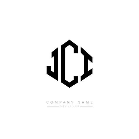 JCI letter logo design with polygon shape. JCI polygon and cube shape logo design. JCI hexagon ...