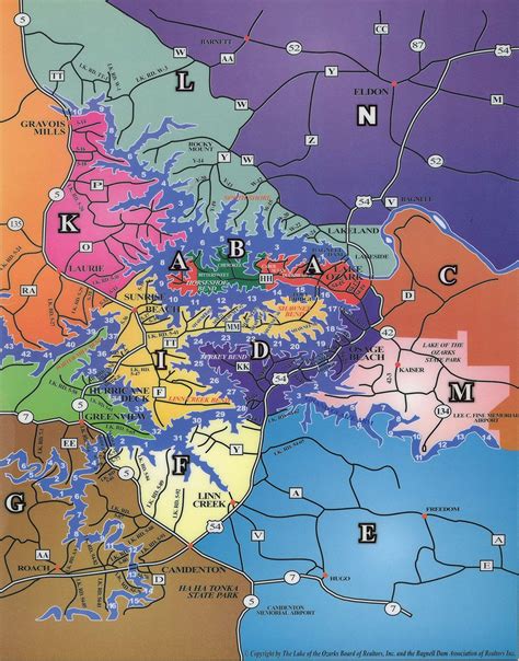 15+ Lake of the ozarks map with mile markers and bars ideas in 2021 ...