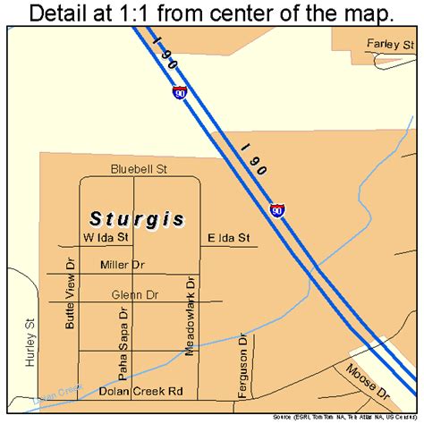 Sturgis South Dakota Street Map 4662100