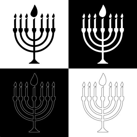 Hanukkah candles drawing vector for websites, printing and others 16176546 Vector Art at Vecteezy