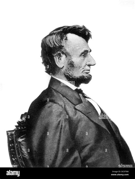 1860s PROFILE PORTRAIT PRESIDENT ABRAHAM LINCOLN CIRCA 1863 LIKENESS ...