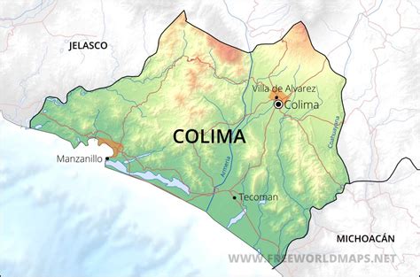 Colima Mexico Map