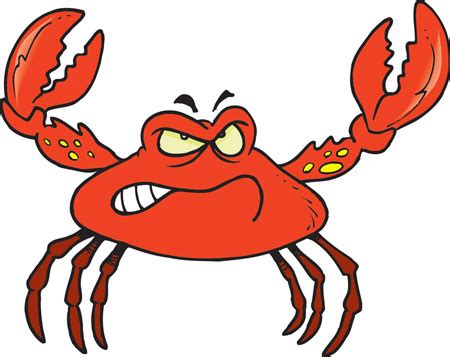 Funny crab cartoon ~ unique animal wallpapers