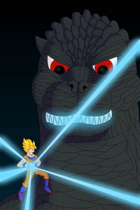 Goku vs Godzilla by sergeant16bit on DeviantArt