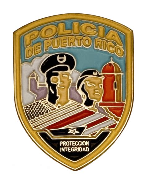 PUERTO RICO POLICE SHOULDER PATCH LAPEL PIN - Chicago Cop Shop