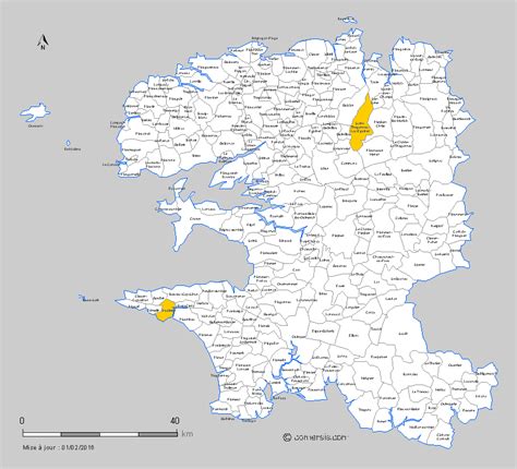 Les 6 communes nouvelles du Finistère