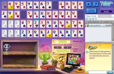 Screenshot of Pogo Addiction Solitaire (Browser, 2008) - MobyGames