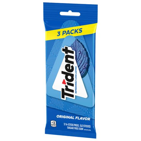 Trident Original (3 packs - 14 pieces each) | Trident US