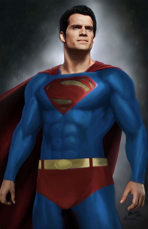 ArtStation - Henry Cavill as Superman in the classic suit