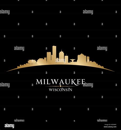 Milwaukee Wisconsin city skyline silhouette. Vector illustration Stock Vector Image & Art - Alamy