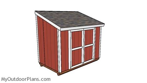 6x10 Lean to Shed Plans | PDF Download | MyOutdoorPlans