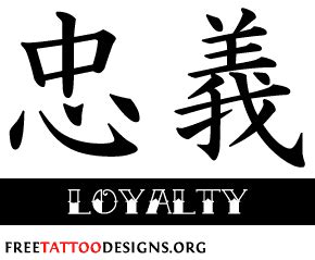 Loyalty | Japanese tattoo symbols, Kanji tattoo, Symbolic tattoos