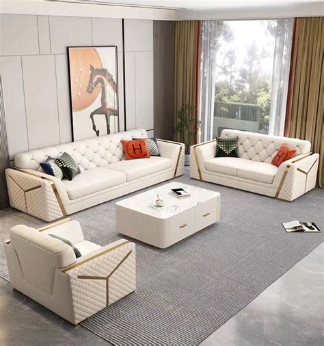 Leather Sofa Set Designs Photo Gallery | Baci Living Room