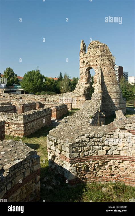 Castra Martis, Roman fortress (castra) in the Roman province of Stock Photo, Royalty Free Image ...