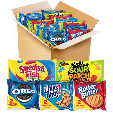 Buy OREO, CHIPS AHOY!, Nutter Butter, SOUR PATCH KIDS & SWEDISH FISH Cookies & Candy Variety ...