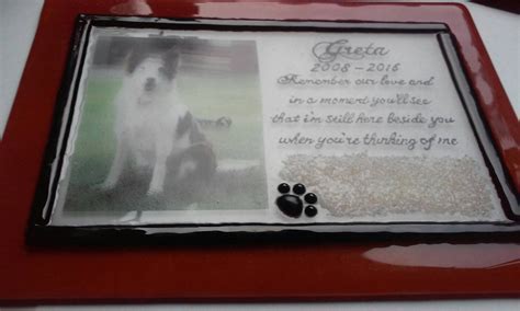 pet photo urn Unique Celebration of life Funeral Memorials. Ashes in Glass Cremation Glass Art ...