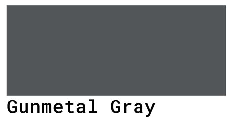 Gunmetal Gray Color Codes - The Hex, RGB and CMYK Values That You Need | Color coding, Gunmetal ...