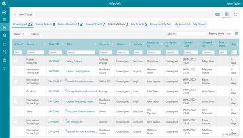 Sharepoint Ticketing System Template