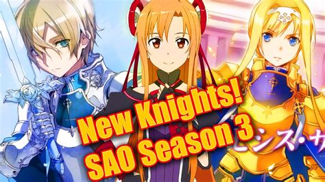 Sword Art Online Season 3 New Characters!! Alice & Eugeo Knights Alicization SAO Season 3 - YouTube