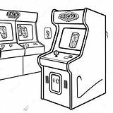 Retro 80s Arcade Game Coloring Page 73745 58392 sketch template