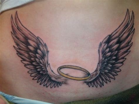 Ring with angel wings tattoo - Tattooimages.biz