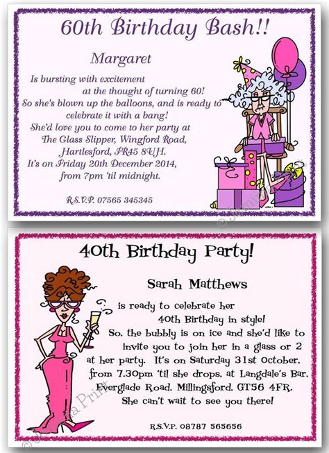 21 Of the Best Ideas for Funny Birthday Party Invitation Wording – Home ...