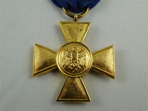 WWII German Luftwaffe 25 Year Long Service Medal - Trade In Military