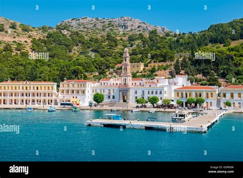 Panormitis Monastery. Symi, Greece Stock Photo - Alamy