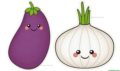 Dibujos de frutas y verduras