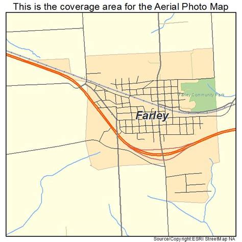 Aerial Photography Map of Farley, IA Iowa