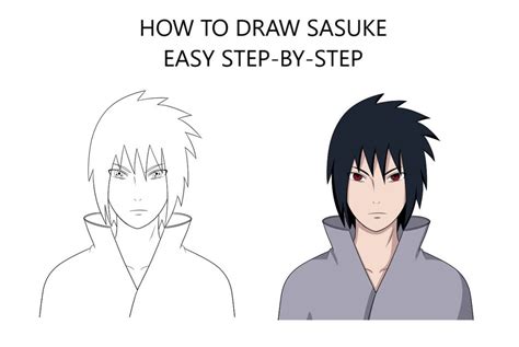 How to Draw Sasuke Easy Step-by-Step Tutorial