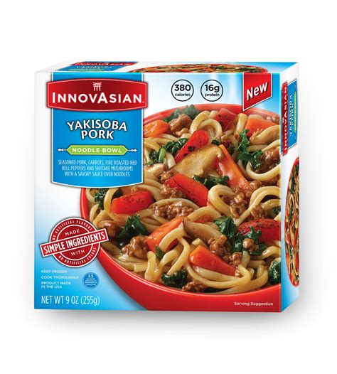 InnovAsian Yakisoba Pork Bowl, 9 oz (1 count) - RocketDSD