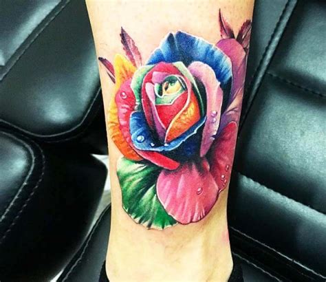 Color Rose tattoo by Anjelika Kartasheva | Post 19558