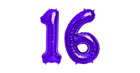 Purple 16th Birthday Metallic Helium Balloons Numbers - 16th Birthday Gift - Tank Top | TeePublic