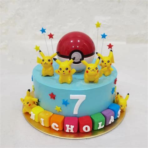 Pokemon pikachu Cake Singapore - Kids party cake Order online - River ...