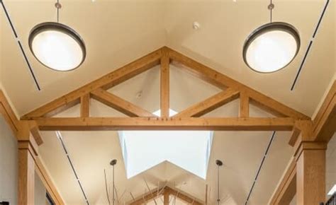 King Post Trusses | Timber Frame Design | Wood Ceiling Beams