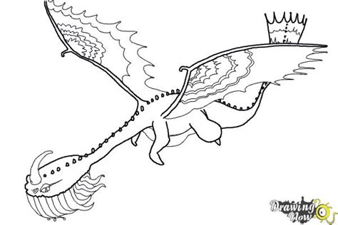 How to Draw a Scauldron Dragon from How to Train Your Dragon - DrawingNow