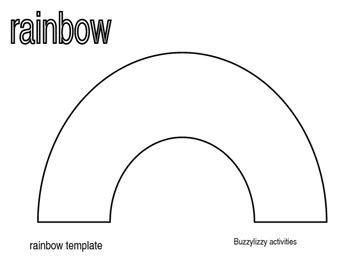 RAINBOW template by buzzylizzy activities | Teachers Pay Teachers