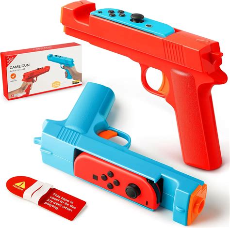 KOEBSHPE Nintendo Switch Gun Controller Compatible with Switch/Switch OLED Joy-Con, Switch ...