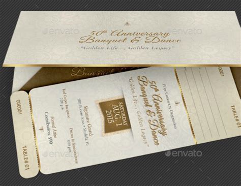 20+ Formal Banquet Ticket Designs and Templates - PSD, Ai, Word