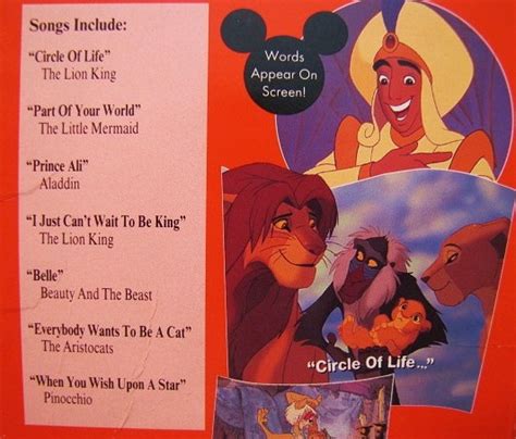 Walt Disney Sing Along Songs THE LION KING Circle of Life VHS VIDEO | eBay