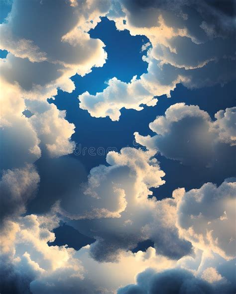 Moving Clouds and Skies Background Stock Illustration - Illustration of ...