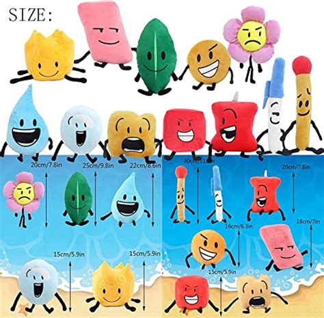 LINJIENIUXHA Battle for Dream Island Plush, Bfdi Plushies,5.9''-9.8'' Anime Battle for Dream ...