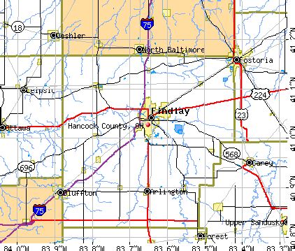 Hancock County Ohio Map - Black Sea Map